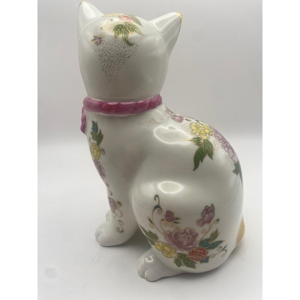 Franklin Mint Royal Kitten of Prosperity 1988 Hand Painted Porcelain Cat Japan - Picture 2 of 5